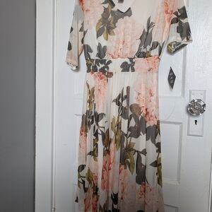 Floral V-Neck Maxi Dress